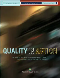 “We Consider Not Only Our Duty to the Patient of Today, but No Less Our Duty to the Patient of Tomorrow.” Measuring Quality