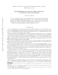 Arxiv:1406.1932V2 [Math.GR] 2 Oct 2014 B Cited