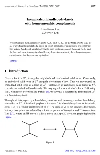 Inequivalent Handlebody-Knots with Homeomorphic Complements