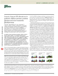 Somatic Histone H3 Alterations in Pediatric Diffuse Intrinsic Pontine