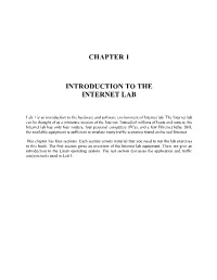 Chapter 1 Introduction to the Internet