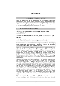 Chapter Iv Audit of Transactions