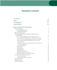 Detailed Table of Contents
