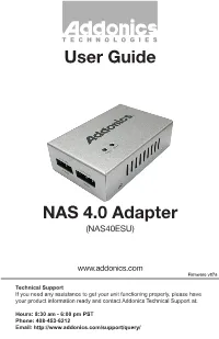 NAS 4.0 Adapter User Guide