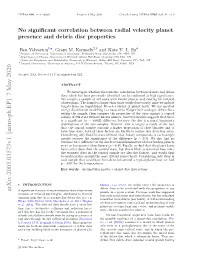 No Significant Correlation Between Radial Velocity Planet Presence And