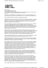 Pagina 1 Van 3 Scientific American: the Forgotten Code Cracker 12-11