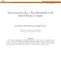 Supersymmetric ZN × ZM Orientifolds in 4D with D-Branes at Angles