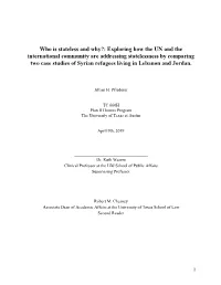Who Is Stateless and Why?