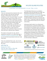 Wolfe Island Routes