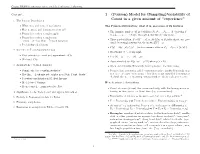1 (Poisson) Model for (Sampling)Variability of Count in a Given Amount of “Experience” 1