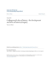 Collingwood's Idea of History : the Development and Form of Historical Inquiry Timothy A