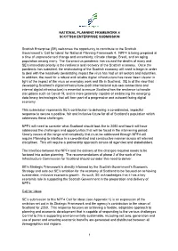 National Planning Framework 4 Scottish Enterprise Submission