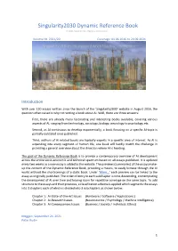 Singularity2030 Dynamic Reference Book © 2021 Newtrac AG, Meggen, Switzerland