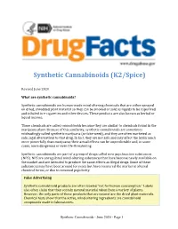 Synthetic Cannabinoids (K2/Spice)