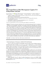 The Giant Flares of the Microquasar Cygnus X-3: X-Raysstates and Jets