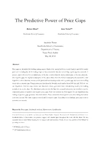 The Predictive Power of Price Gaps
