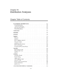 Chapter 38 Distribution Analyses