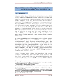 Chapter 4: Modernisation of Signaling and Telecommunication System by Indian Railway Project Management Unit