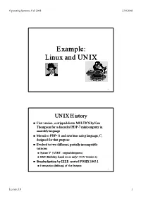 Linux and UNIX