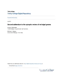 Second Addendum to the Synoptic Review of Red Algal Genera