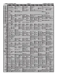 Sunday Morning Grid 11/26/17 Latimes.Com/Tv Times