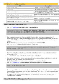 TCP/IP Network Configuration Files: Domain Resolution Configuration