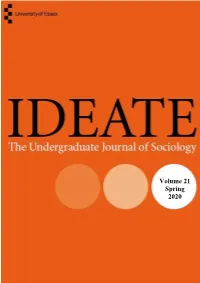 Volume 21 Spring 2020 Introduction