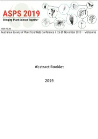 Abstract Booklet 2019