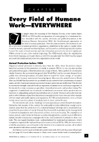 Every Field of Humane Work—EVERYWHERE