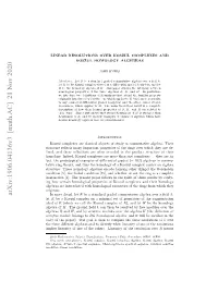 Linear Resolutions Over Koszul Complexes and Koszul Homology