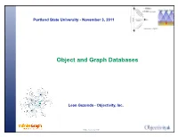 Object and Graph Databases