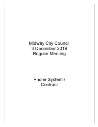 Phone System / Contract