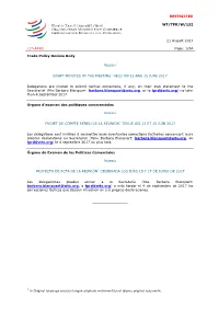 RESTRICTED WT/TPR/W/132 21 August