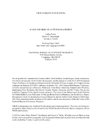 Scale and Skill in Active Management