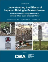 Understanding the Effects of Impaired Driving in Saskatchewan