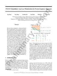 439: PALM: Probabilistic Area Loss Minimization for Protein Sequence