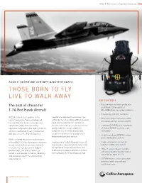 ACES 5® Advanced Concept Ejection Seats for the T