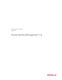 Oracle Identity Management 11G