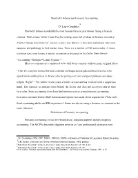 Sherlock Holmes and Forensic Accounting D. Larry Crumbley “Accounting +Intrigue= Lenny Cramer.”2 Most Accountants Are Consid