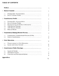 Table of Contents