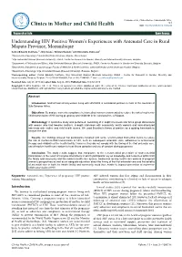 Understanding HIV Positive Women's Experiences with Antenatal Care In