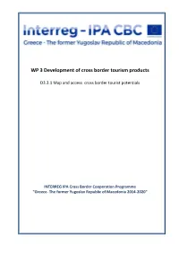 WP 3 Development of Cross Border Tourism Products