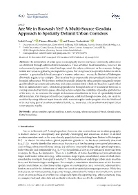 Are We in Boswash Yet? a Multi-Source Geodata Approach to Spatially Delimit Urban Corridors