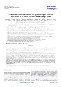 Asteroseismic Inferences on Red Giants in Open Clusters NGC 6791, NGC 6819, and NGC 6811 Using Kepler
