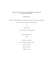 Enhancing Spatial Visualization Skills in First-Year Engineering Students