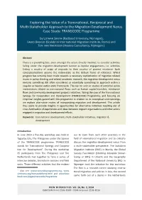 Exploring the Value of a Transnational, Reciprocal and Multi-Stakeholder Approach to the Migration-Development Nexus