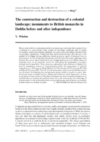 Monuments to British Monarchs in Dublin Before and After Independence