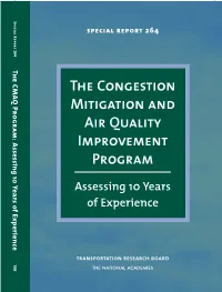 The Congestion Mitigation and Air Quality Improvement Program