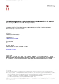 Bovine Abortions Revisited—Enhancing Abortion Diagnostics by 16S Rdna Amplicon Sequencing and Fluorescence in Situ Hybridization