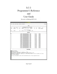 LC-2 Programmer's Reference and User Guide